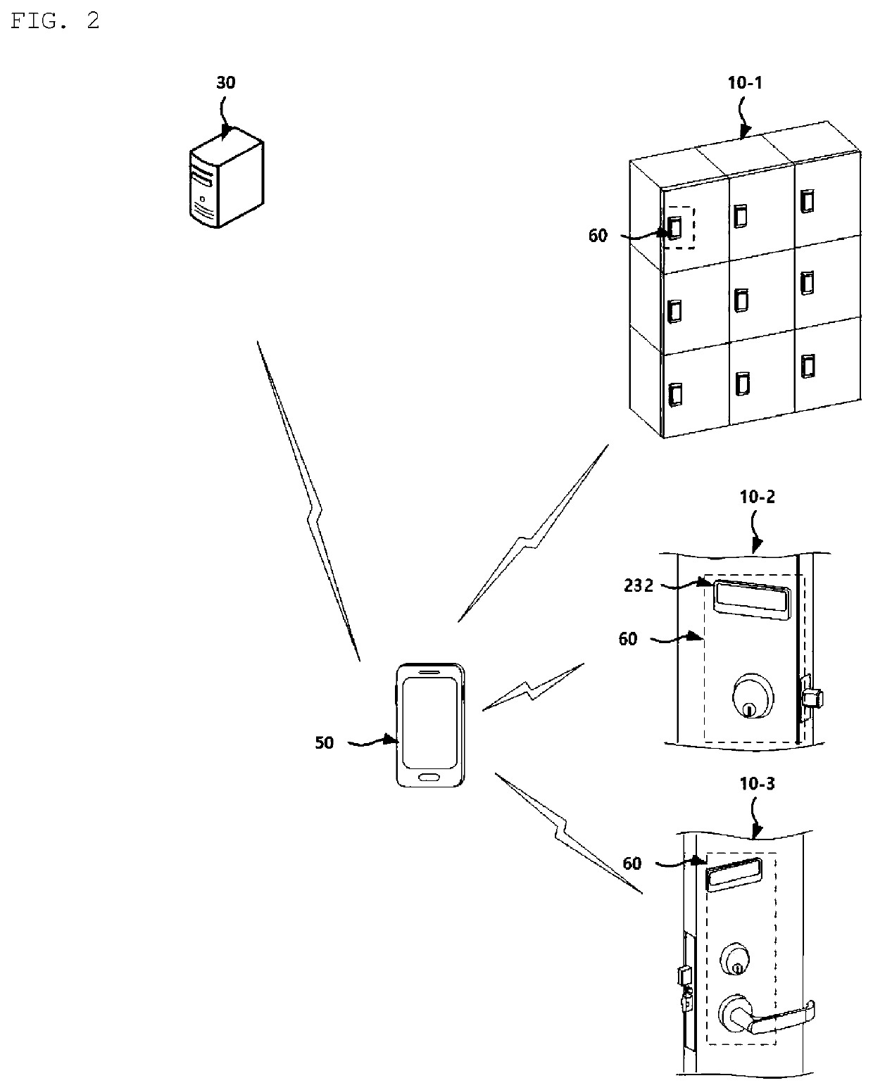 Smart door lock system having door-lock area information display function and control method of smart door lock system