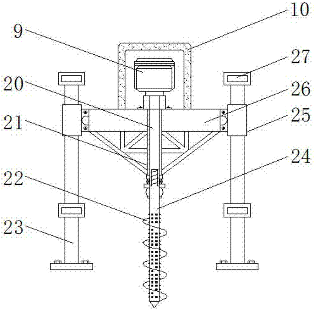 Integrated device for planting of Chinese herbal medicine rhizoma gastrodiae