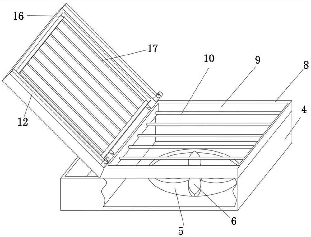 Lead grid dehydration device and use method thereof