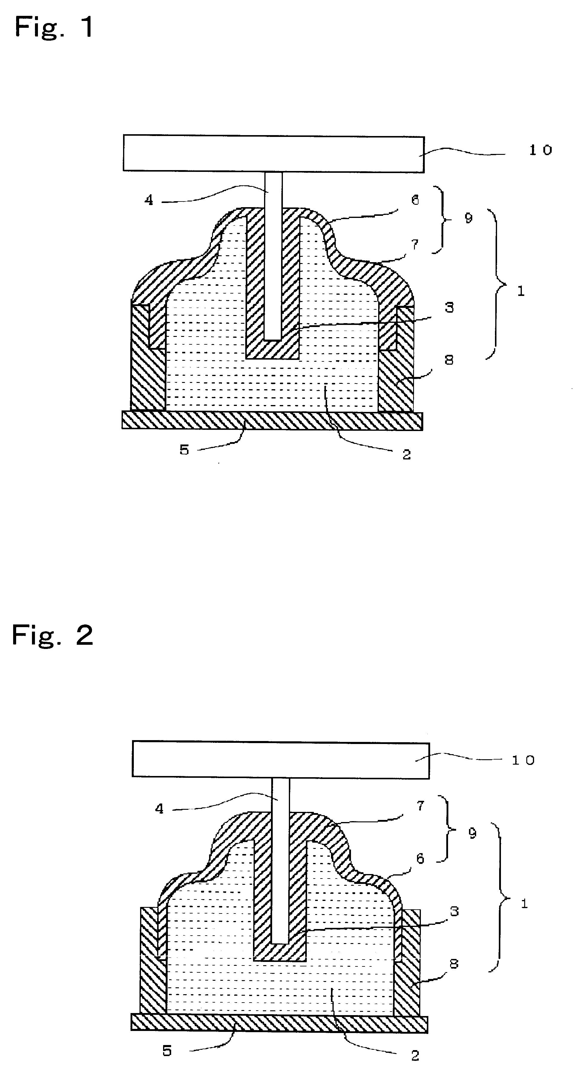 Variable spring constant type damper filled with viscous fluid