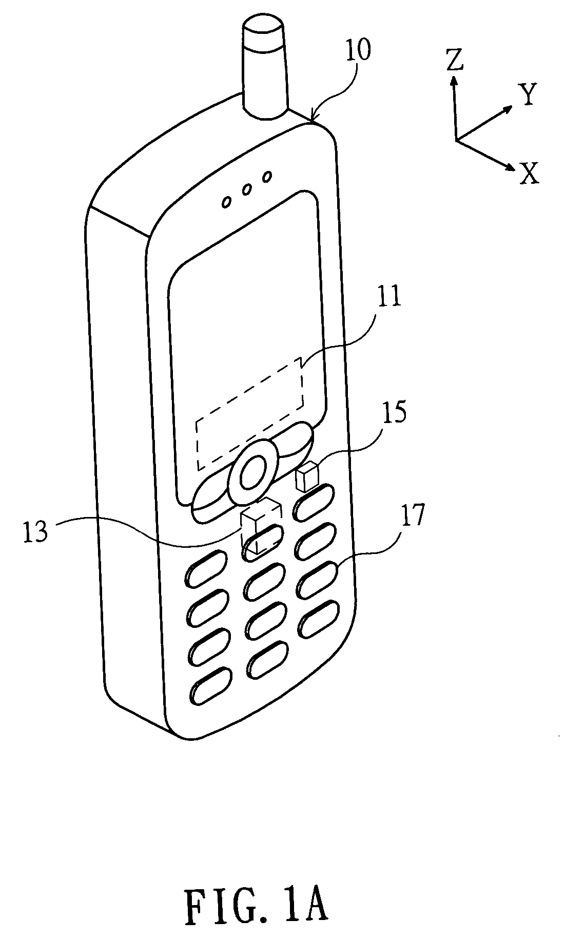 Portable device with motion sensor