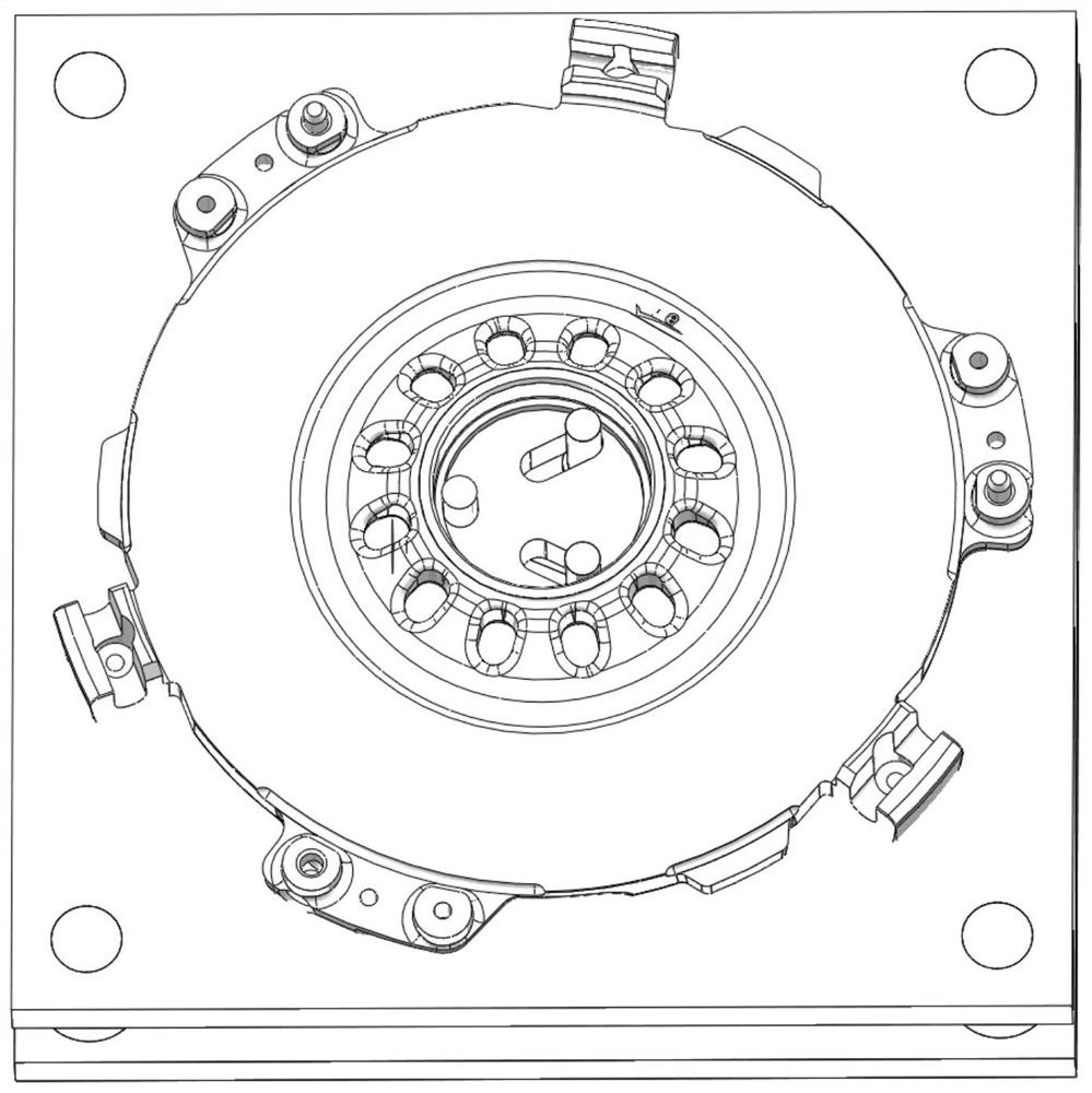 Clutch pressing plate clamp