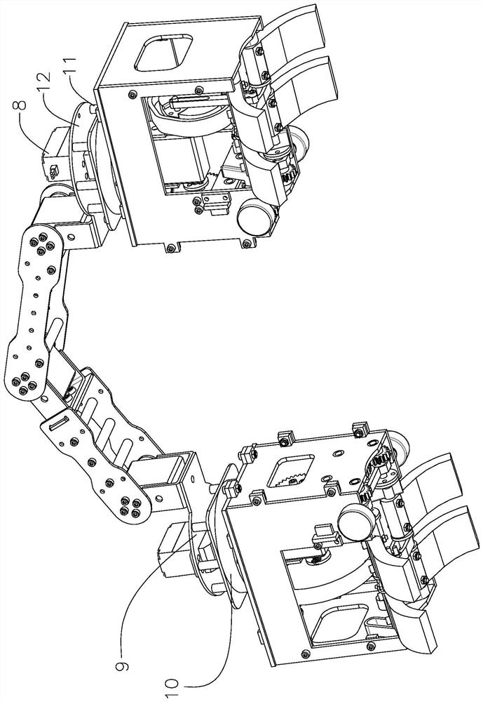 Claw holding type inchworm robot