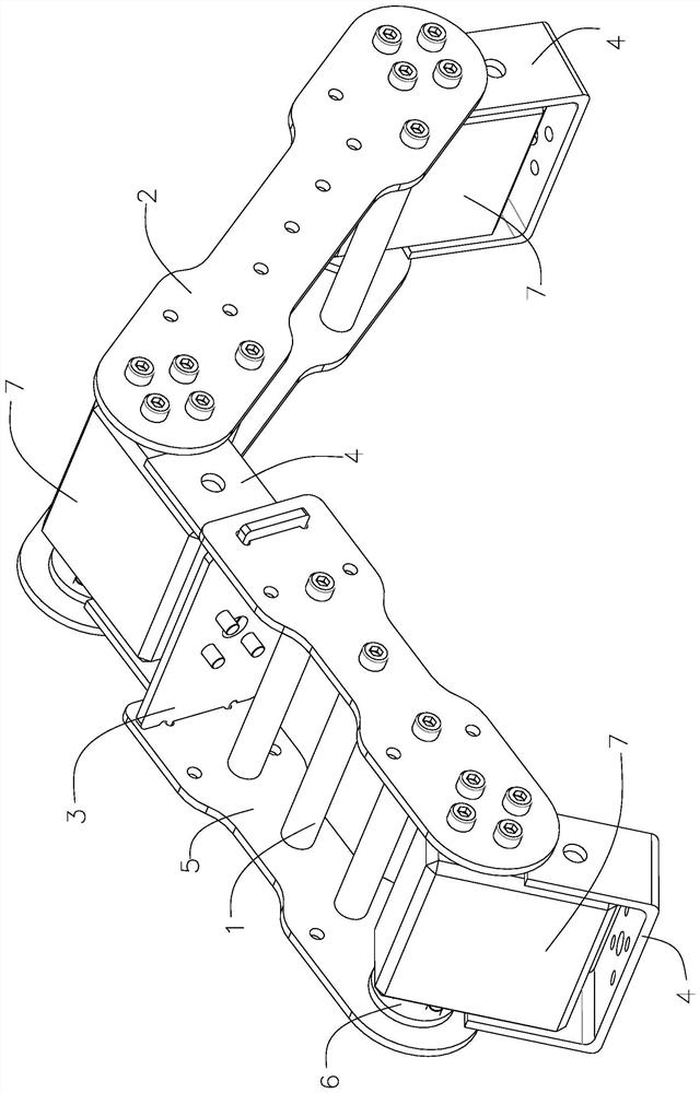 Claw holding type inchworm robot