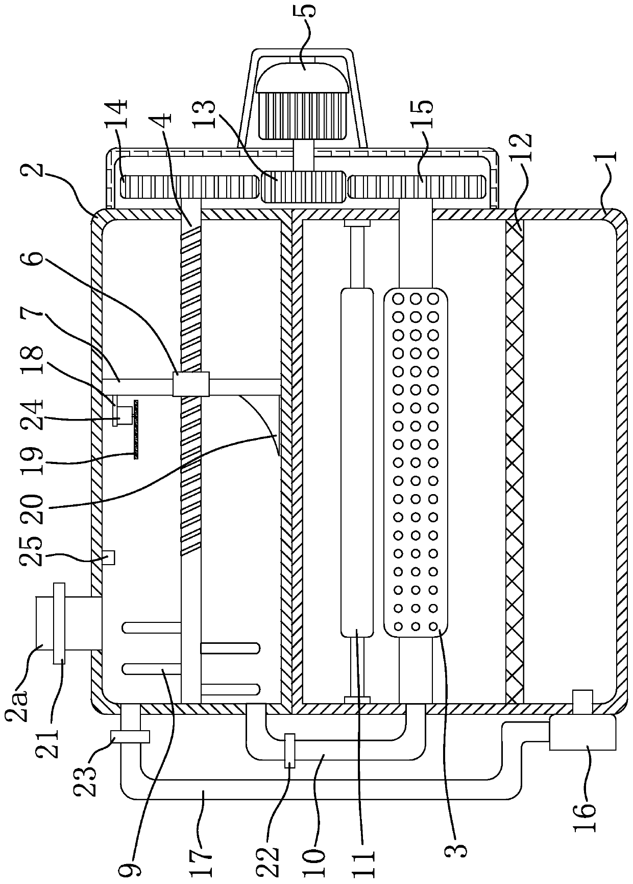 Surface treatment device for airbag base cloth