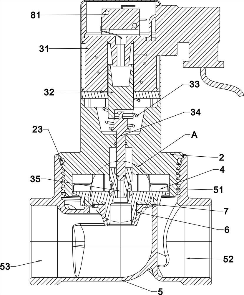 A pilot-operated high-pressure solenoid valve