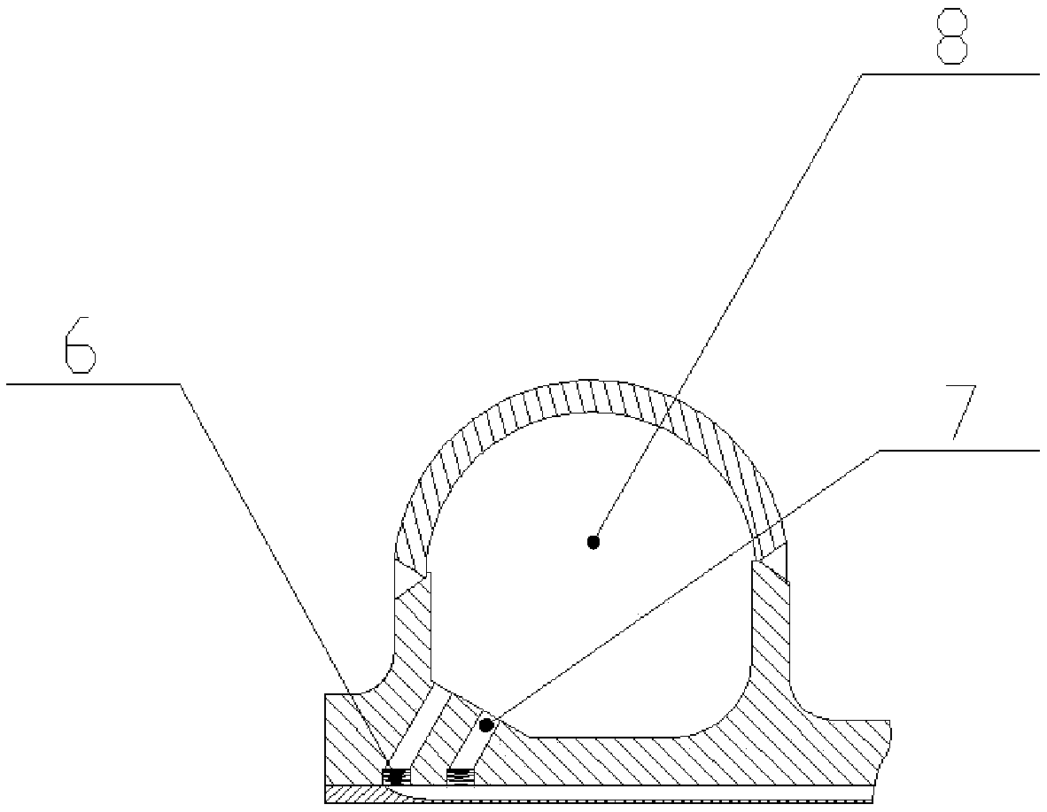 Thrust chamber body outer wall structure of liquid propellant rocket engine