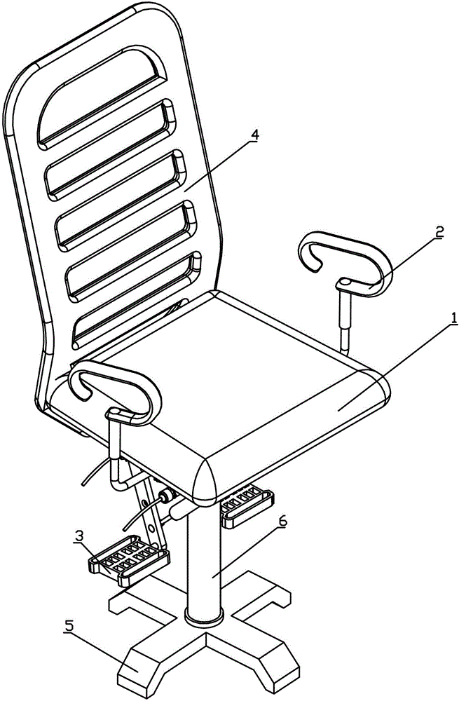 Fitness chair with digital output function