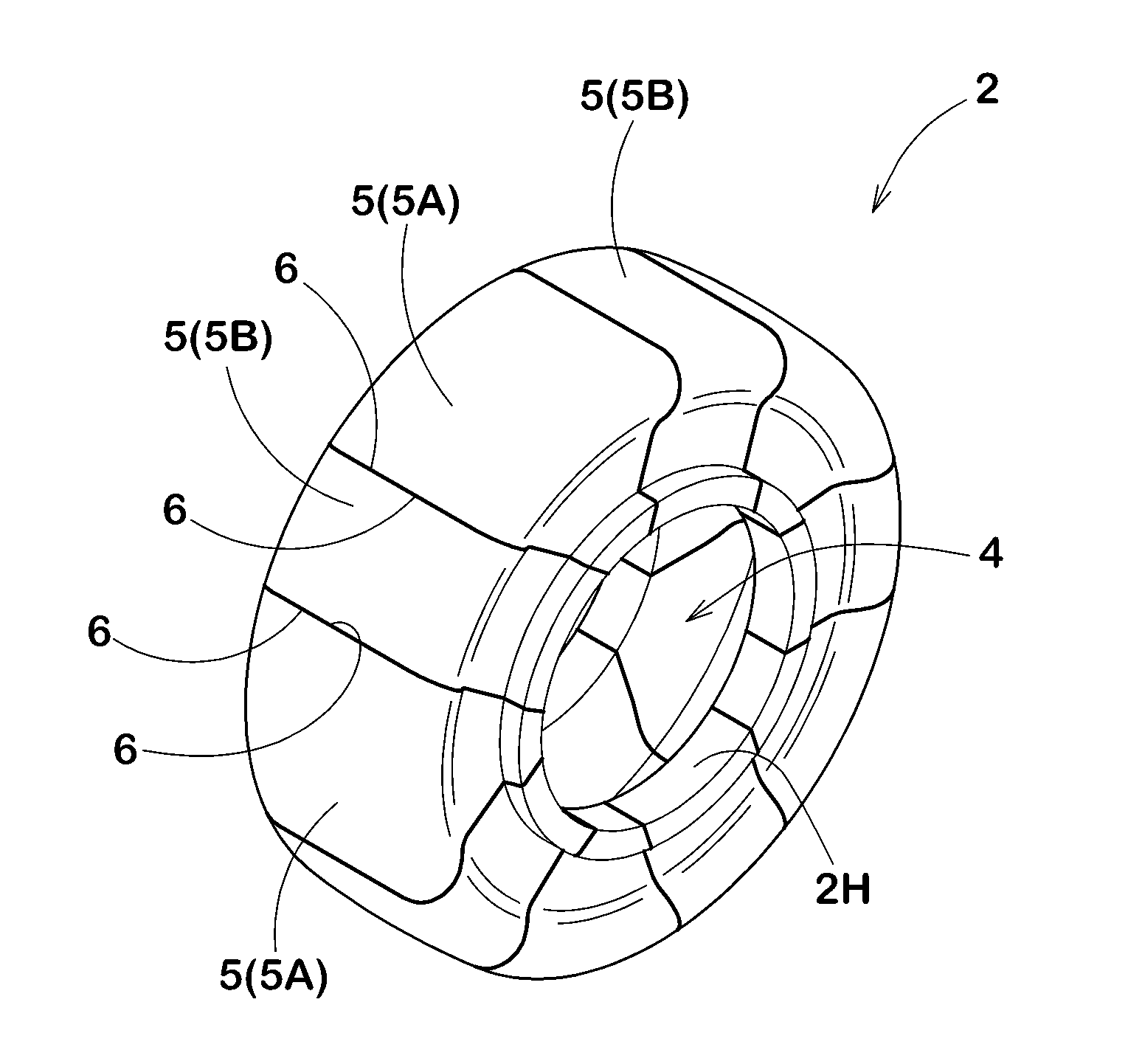 Rigid core for forming tire