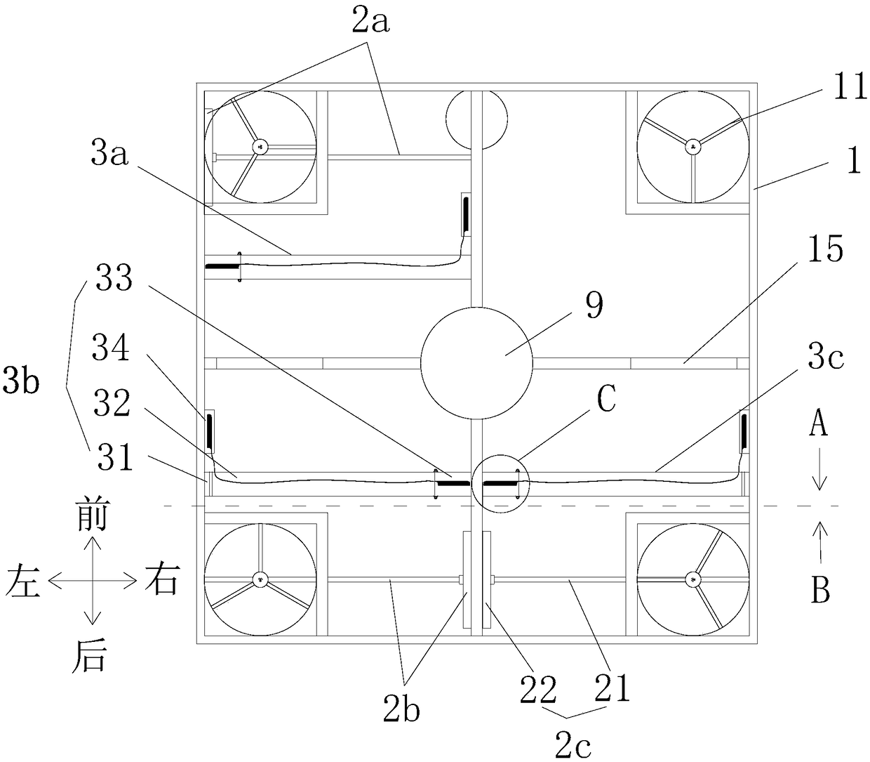 Circuit inspection device with power supply capacity test