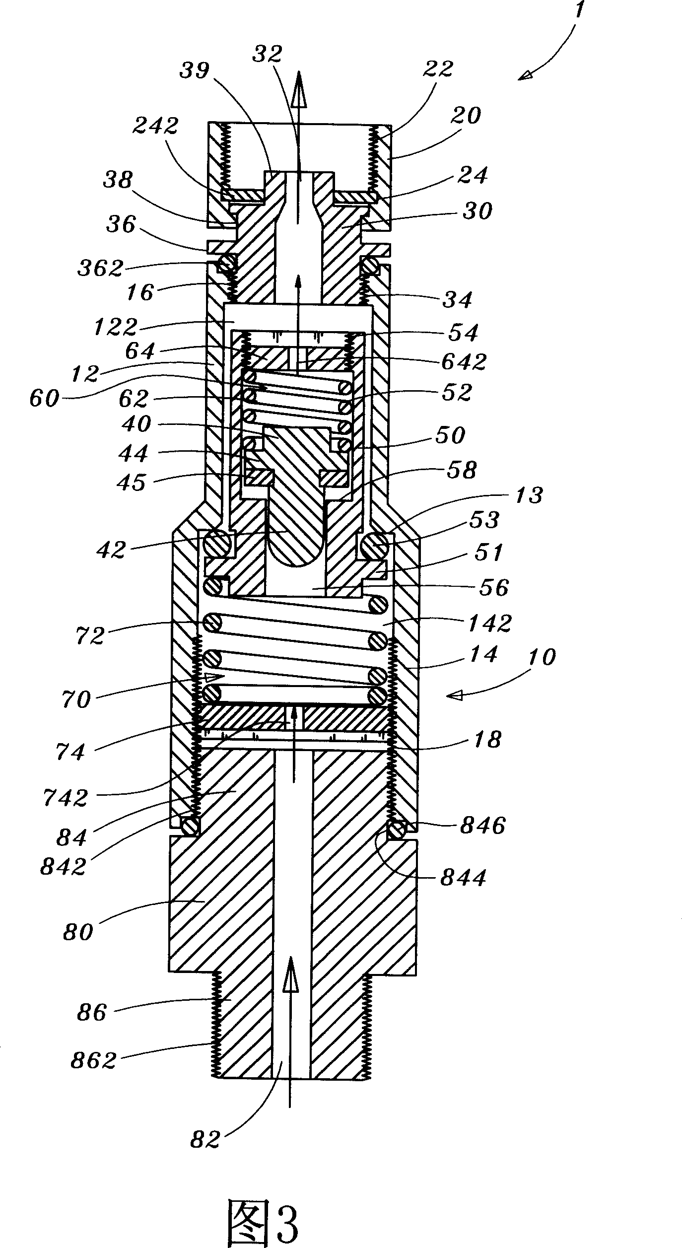 Bidirectional non-return valve