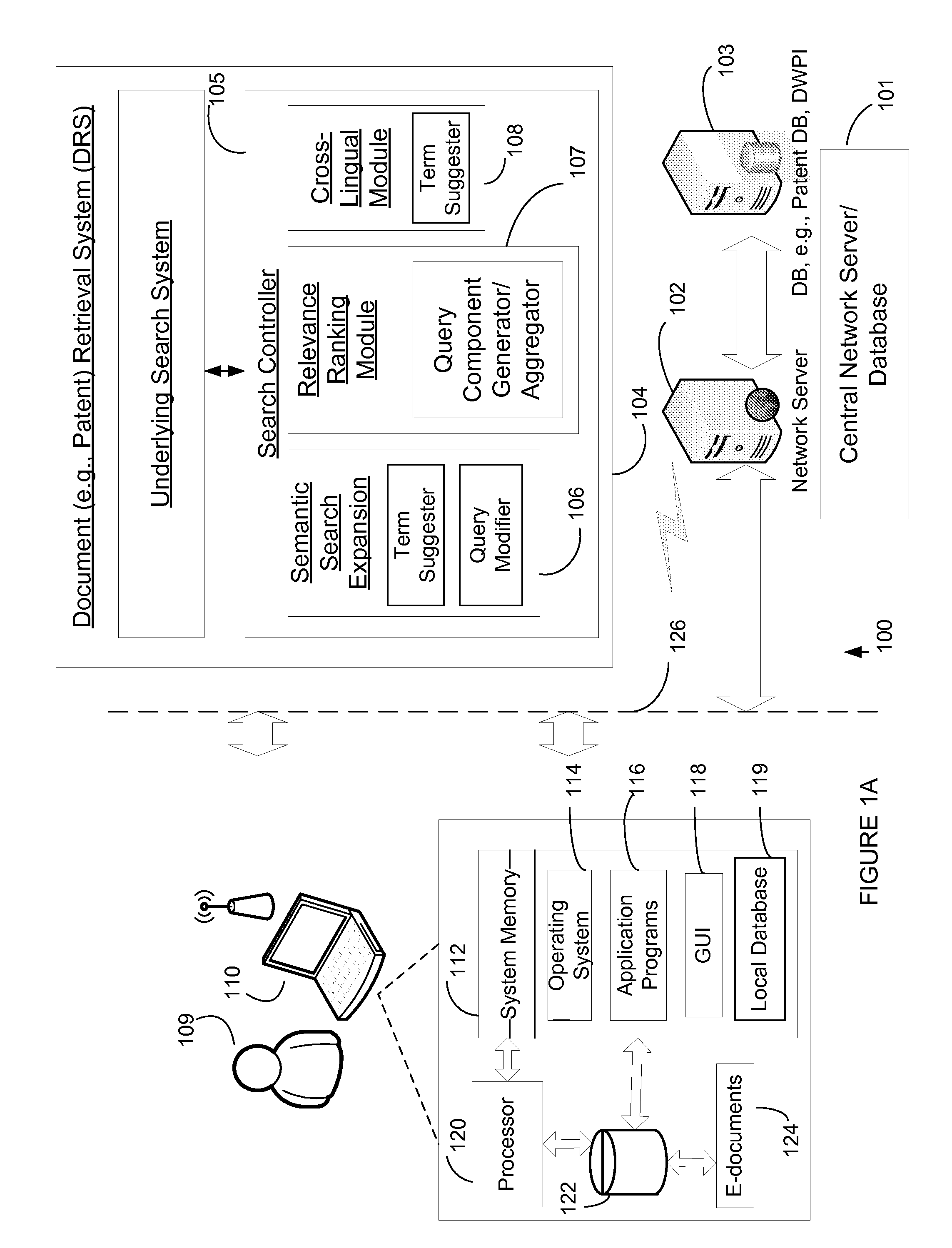 Method, system and software for searching, identifying, retrieving and presenting electronic documents