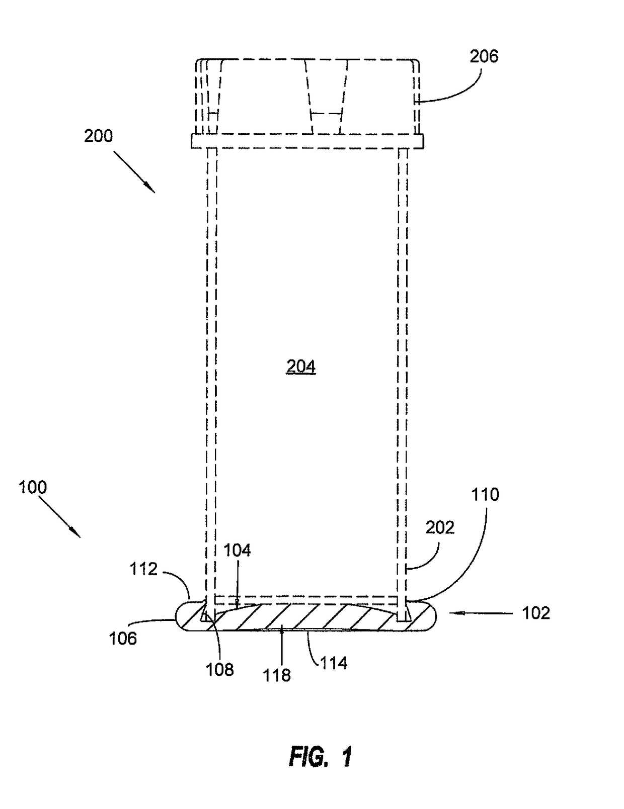 Bottle support shoe with suction base