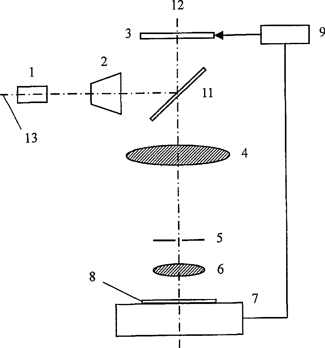 High resolution ratio micro optical device parallel direct-writing producing method