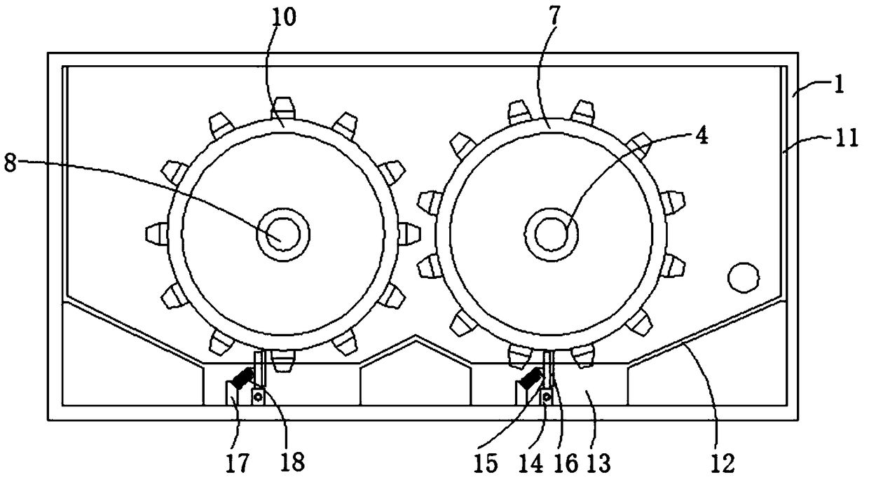 Gearbox for vehicle engine transmission