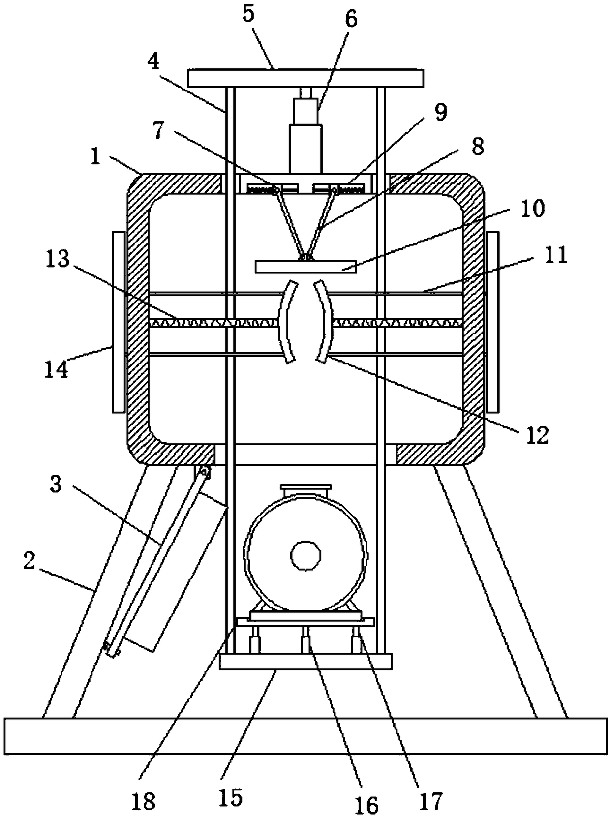 Numerically-controlled machine tool motor installing structure