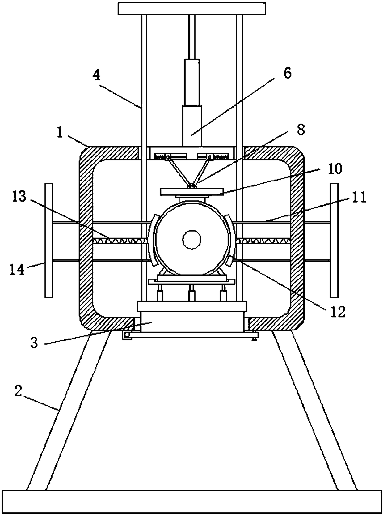 Numerically-controlled machine tool motor installing structure