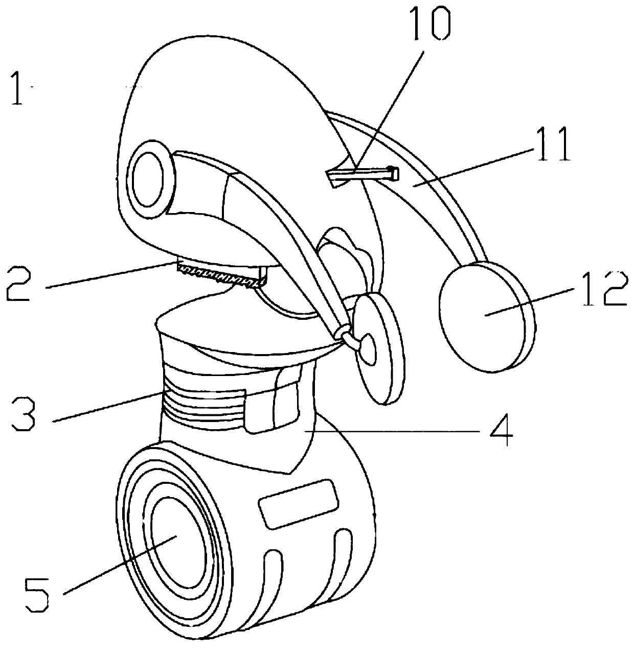 A high-voltage line deicing equipment