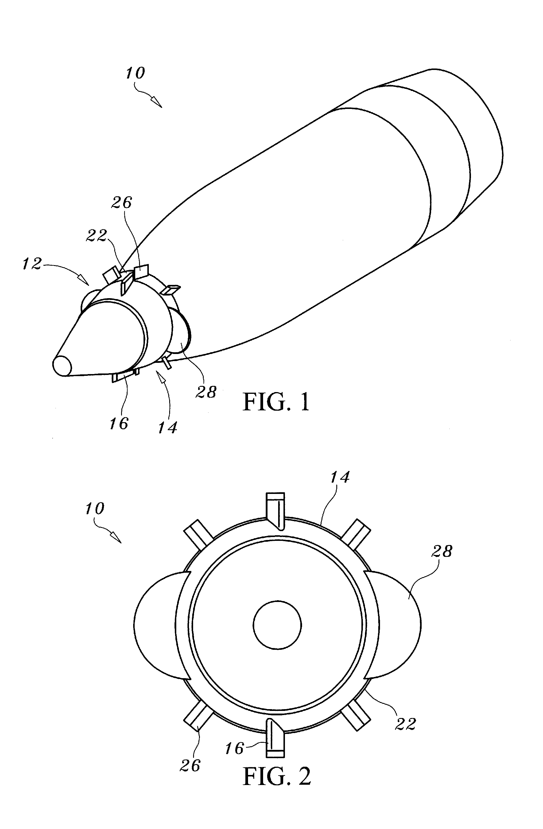 Trajectory modification of a spinning projectile