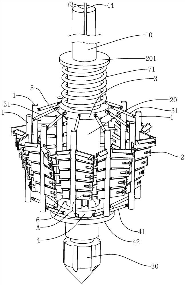 A pressure-bearing enlarged head anti-floating anchor structure and its construction method