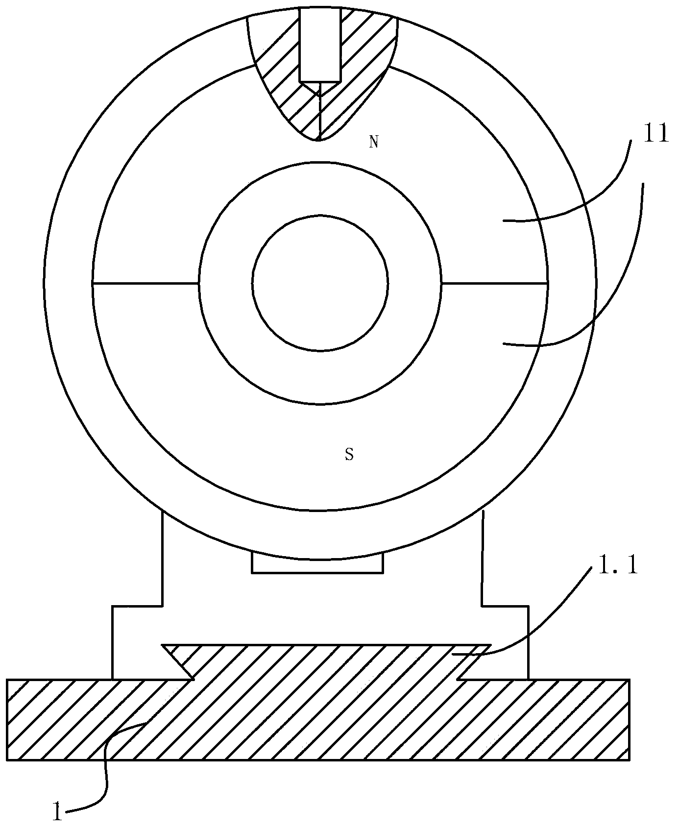 Tensioning device of underwater diamond wire saw