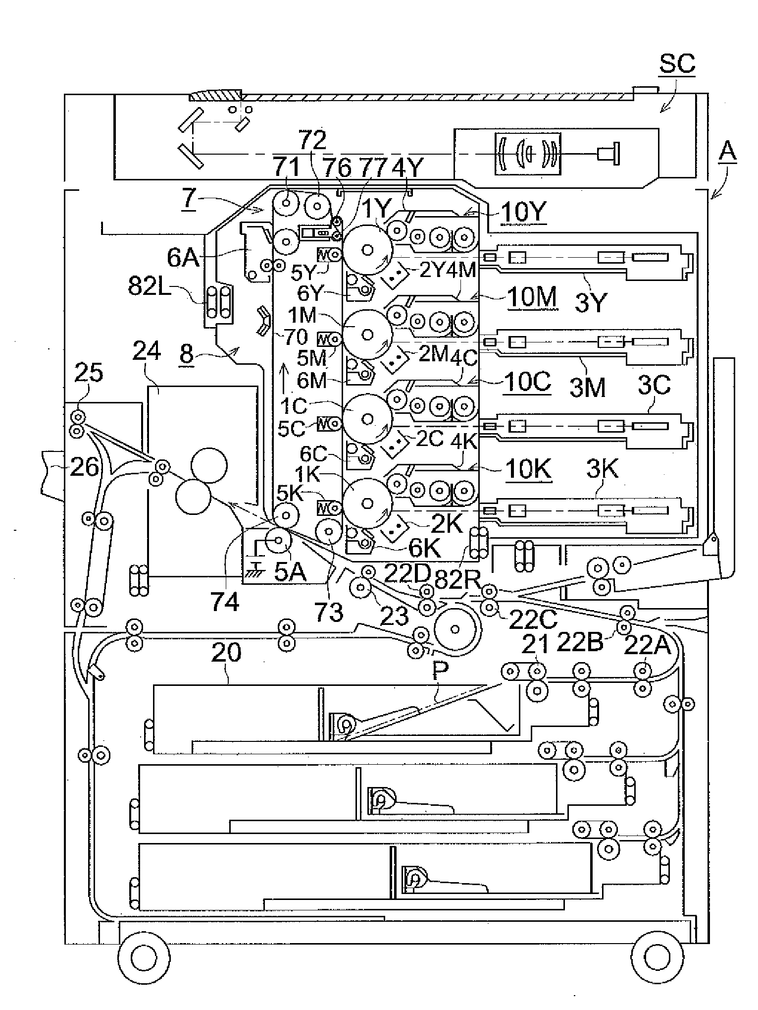 Toner for developing electrostatic image, full color toner kit, and image formation method