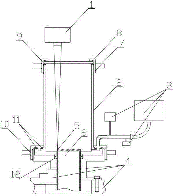 Device for vacuum laser welding