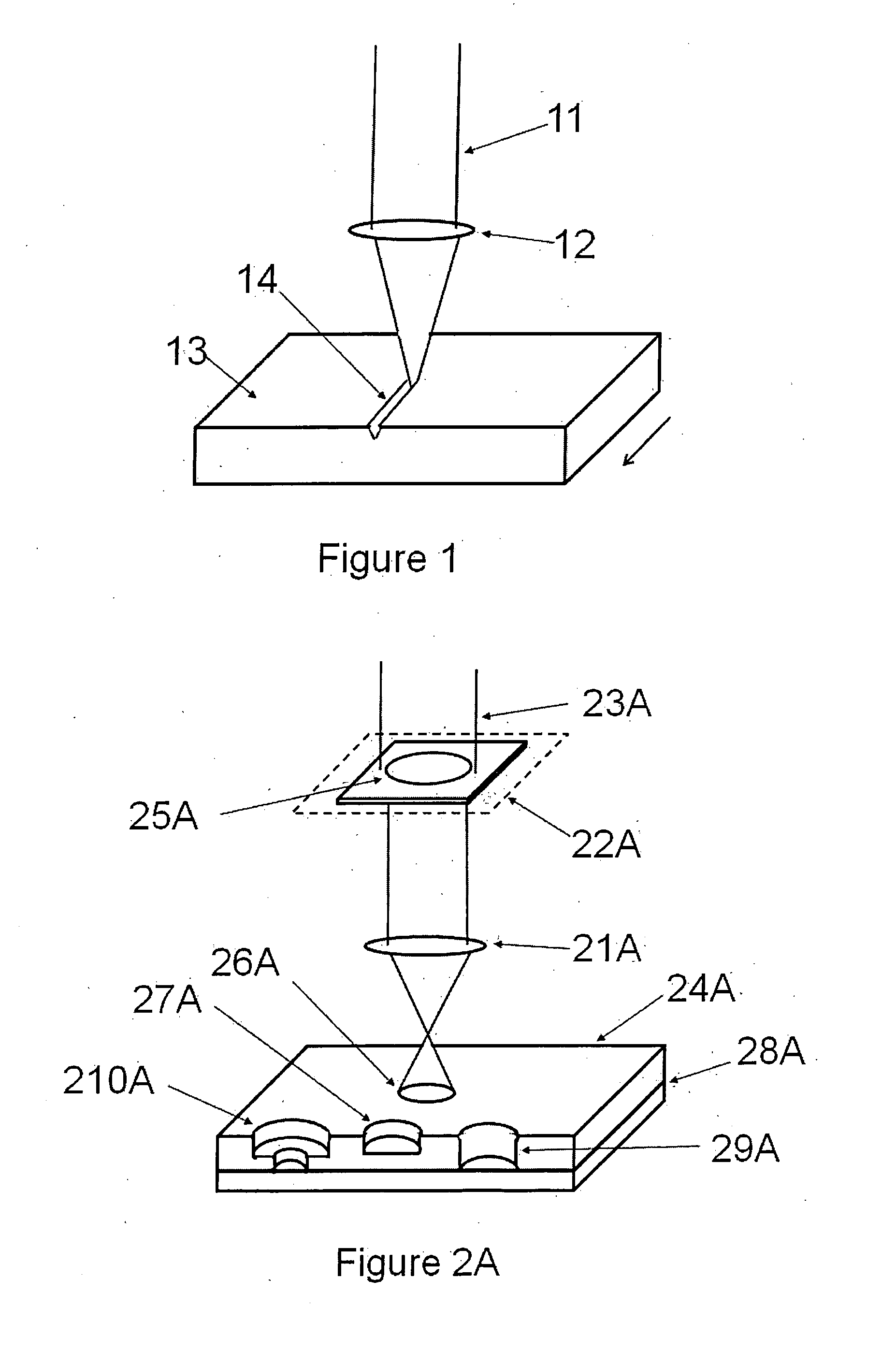 Method and apparatus for laser machining relatively narrow and relatively wide structures