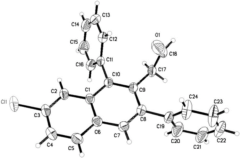 3-aryl-2-naphthalene acetaldehyde and 3-aryl-2-anthracene acetaldehyde compound as well as synthetic method and application thereof