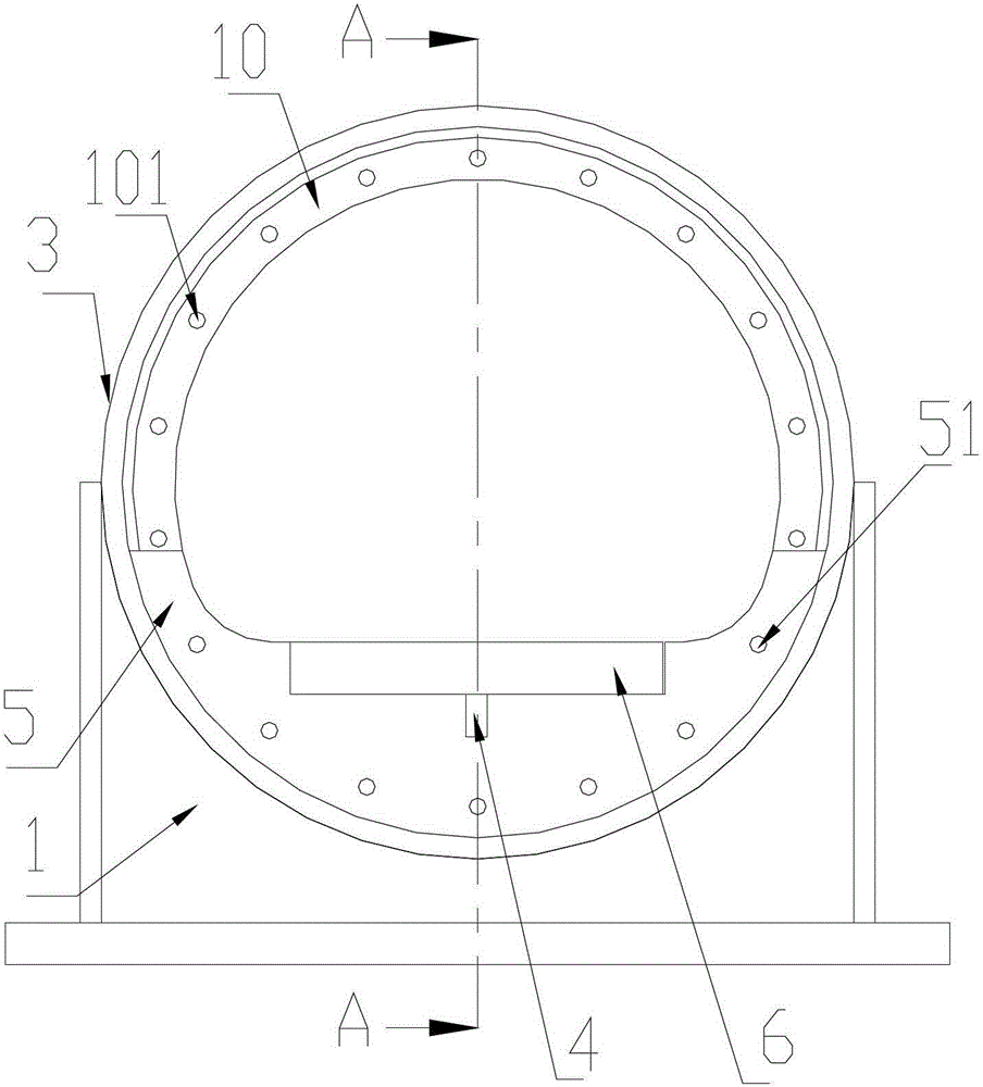 Adjustable steering engine fixing device for test