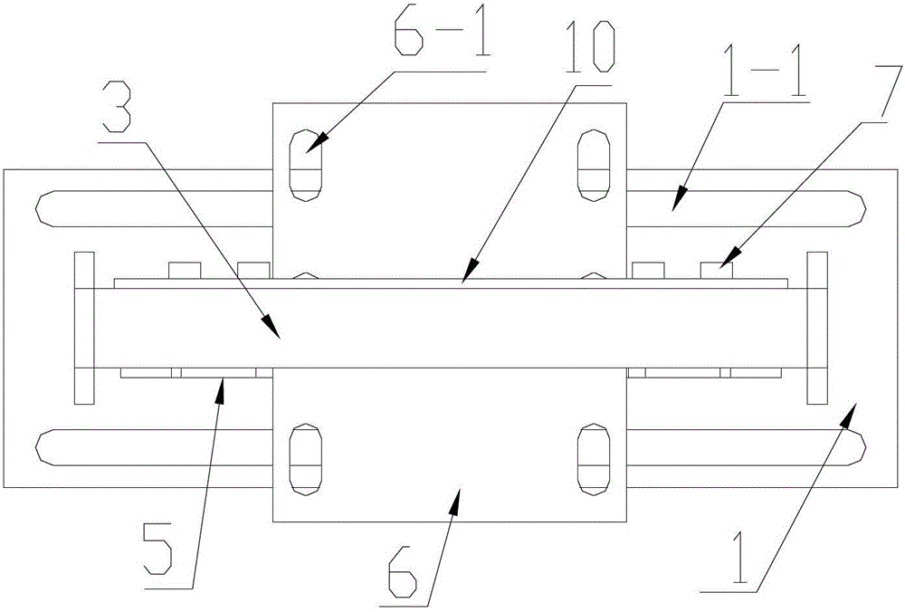 Adjustable steering engine fixing device for test