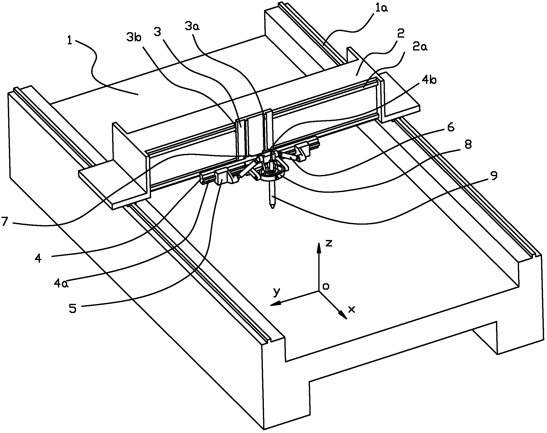 A hybrid five-axis laser cutting machine