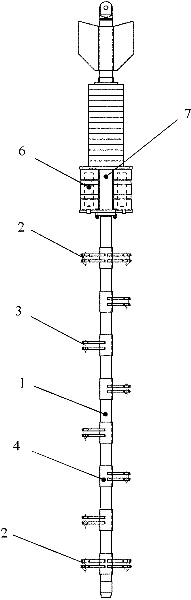 Submarine sediment acoustic parameter in-situ measuring device