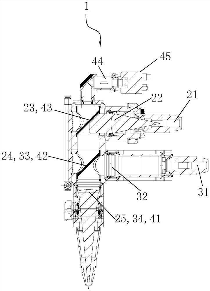 A laser hybrid welding emitting device