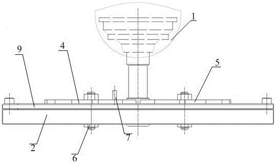 Tool for testing service life of circular contact pair for electric connector