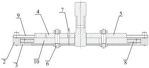 Tool for testing service life of circular contact pair for electric connector