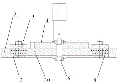 Tool for testing service life of circular contact pair for electric connector