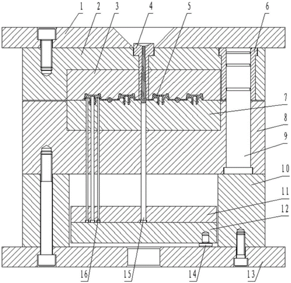 Injection mold for foot pad of computer case