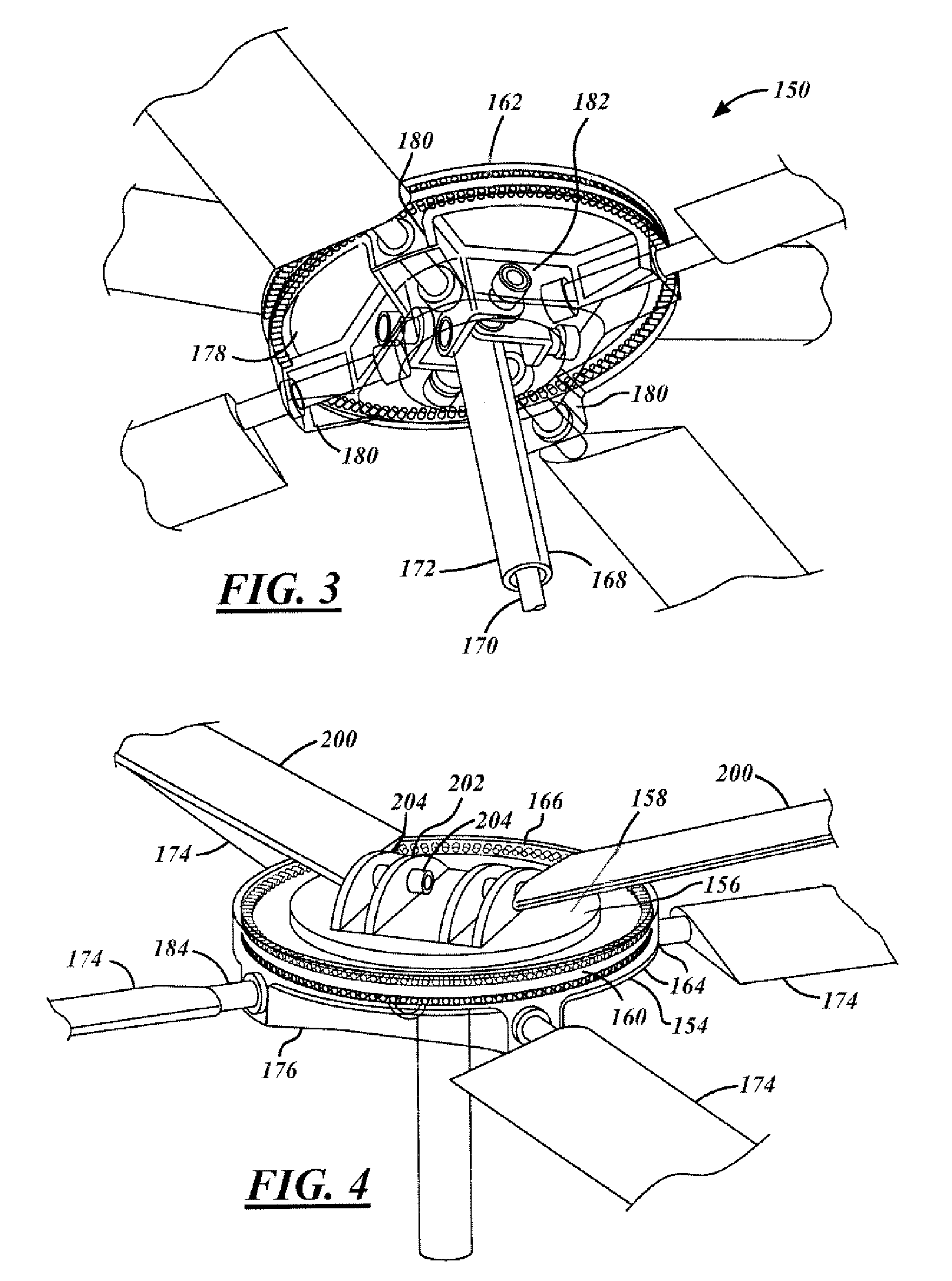 Unloaded lift offset rotor system for a helicopter