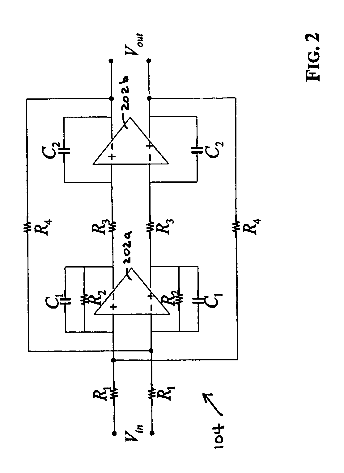 Active-RC filter with compensation to reduce Q enhancement