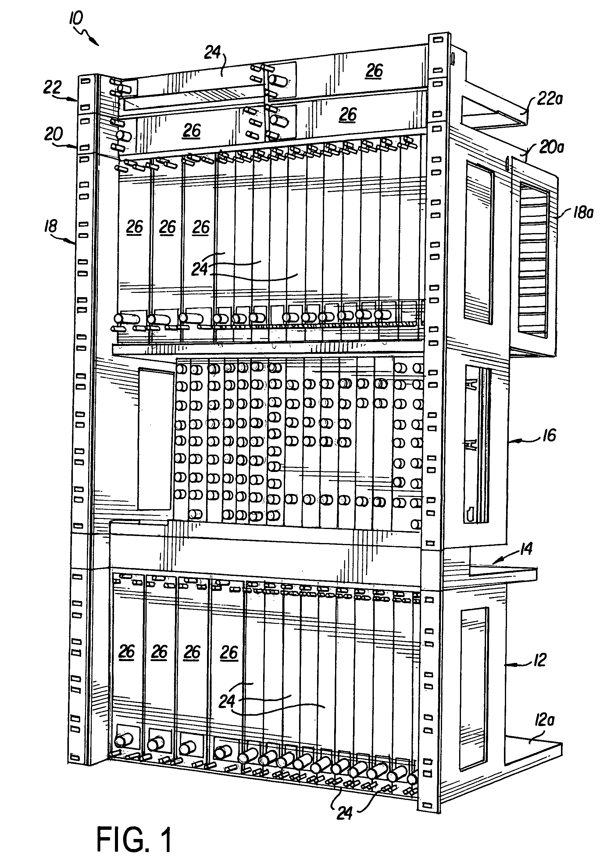 RF circuit modules and integrated chassis with power interface for RF circuit modules