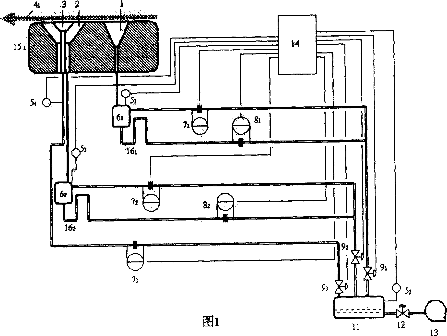 Filtered fabrics performance on-line detecting method