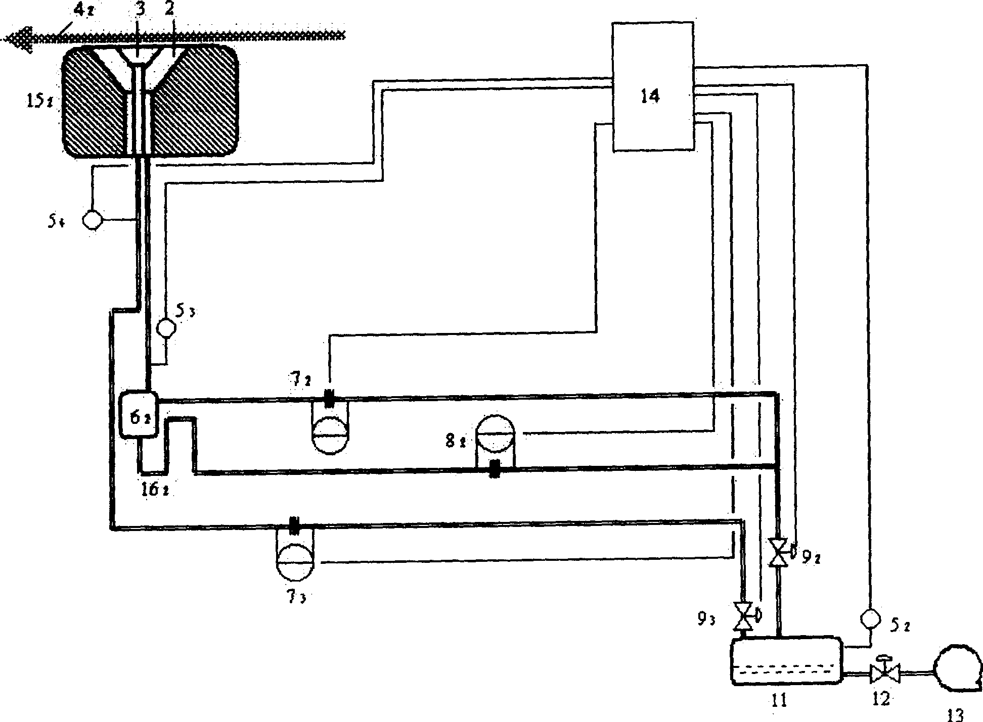 Filtered fabrics performance on-line detecting method