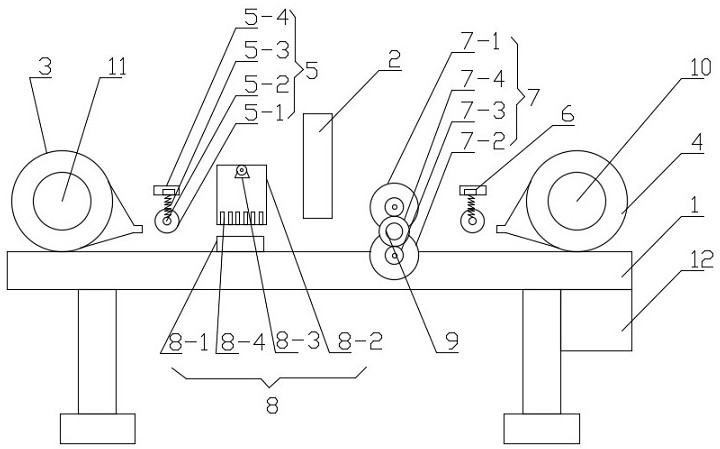 Printing device for roll paper