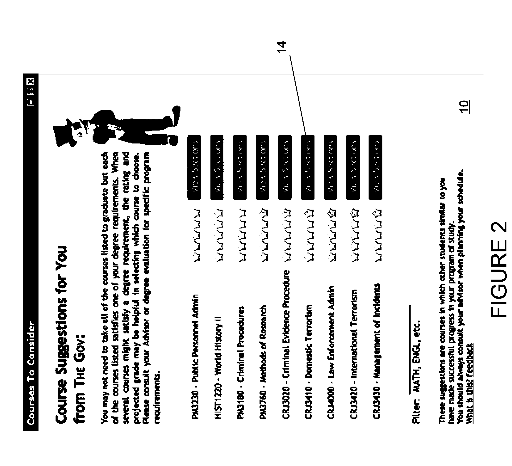 Course recommendation system and method