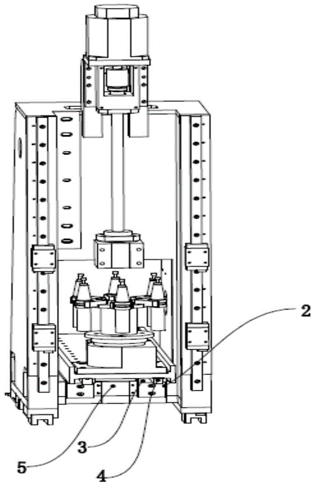 Built-in tool magazine