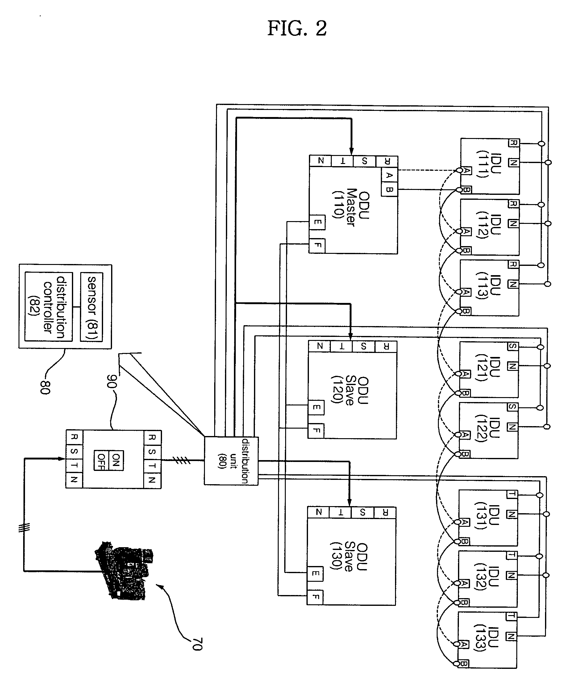 Airconditioning generation system capable of solving unbalanced phase and method for the same