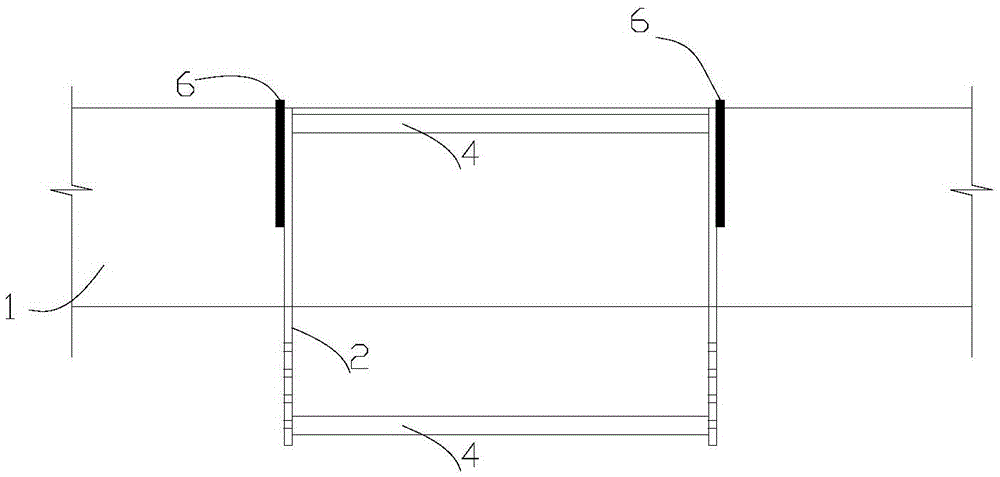 Safety guardrail pendant for working at heights and manufacturing method thereof