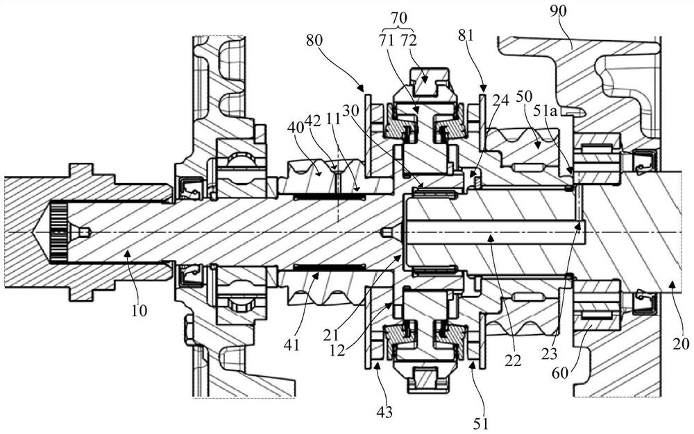 Dual-motor powertrain, gearbox and vehicle for automobile