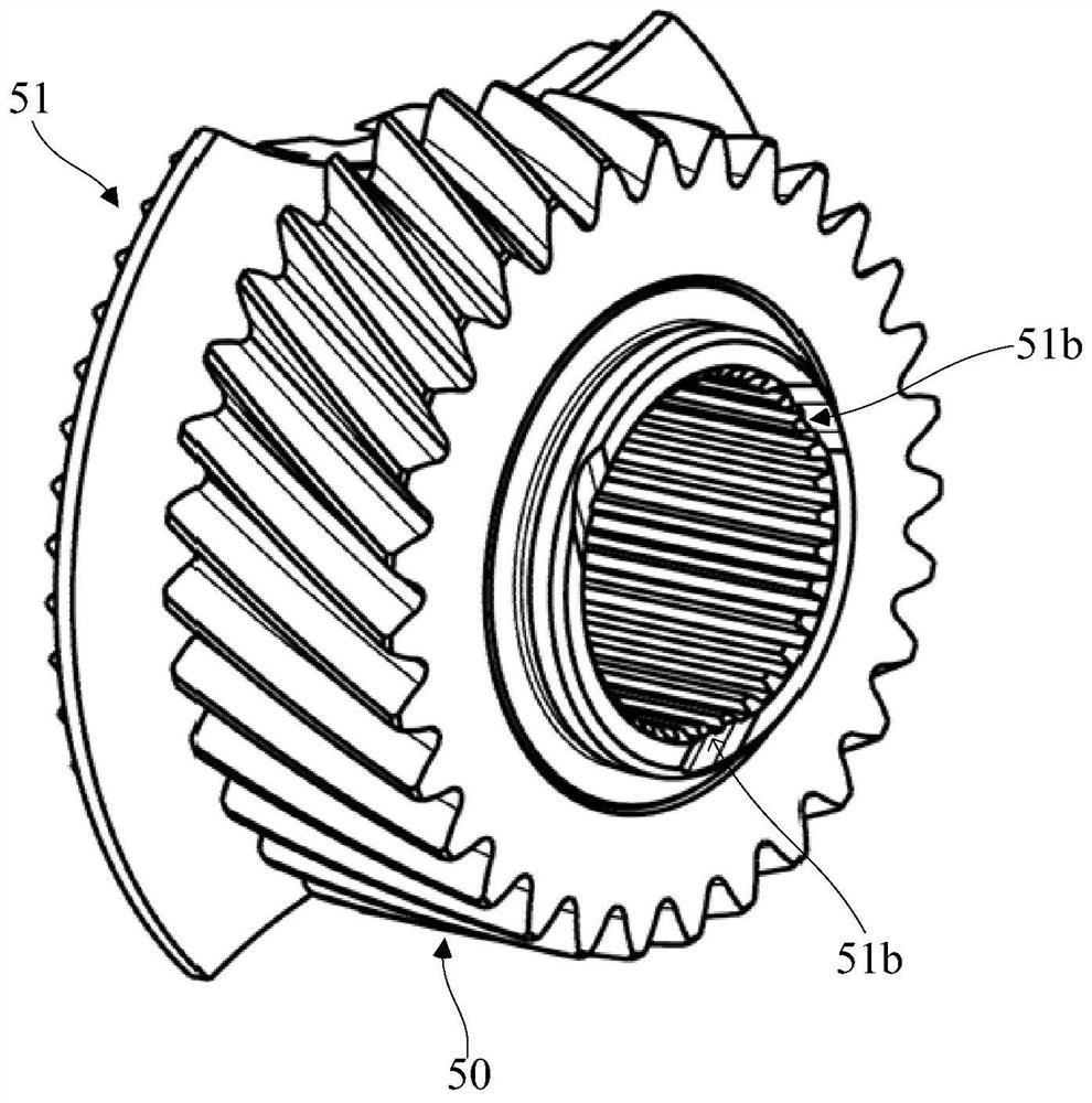 Dual-motor powertrain, gearbox and vehicle for automobile